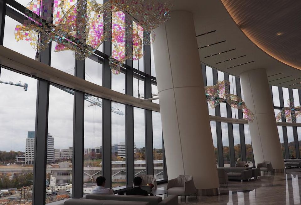 Capital One HQ sky lobby