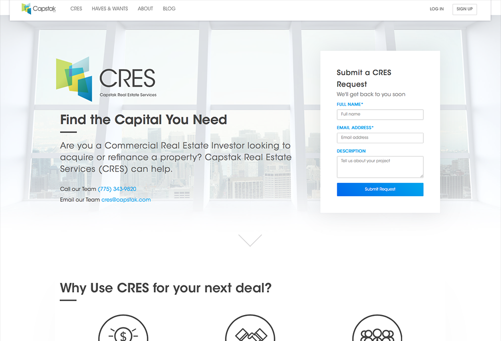 Capstak Expands Services With New Real Estate Capital Alliance Partnership