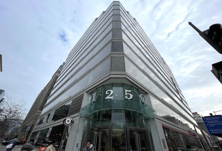 Downtown D.C.'s 1250 I St. NW, which Doug Donatelli's DSC Partners sold for $36M. 