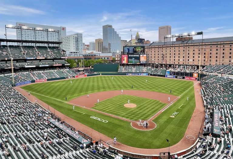 Oriole Park at Camden Yards, photographed in 2021. 