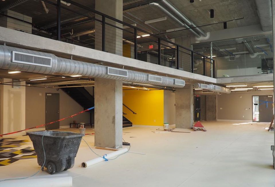 The two-story 5,000 SF fitness center at The Channel