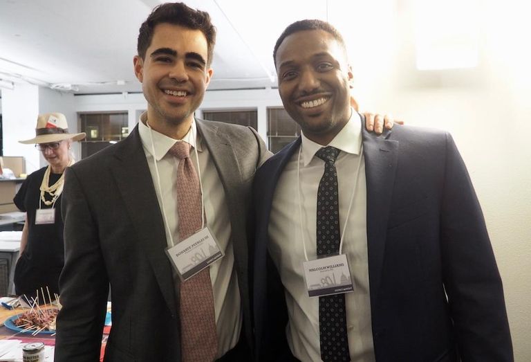 Peebles Corp.'s Donahue Peebles III and Anacostia BID's Malcolm Williams