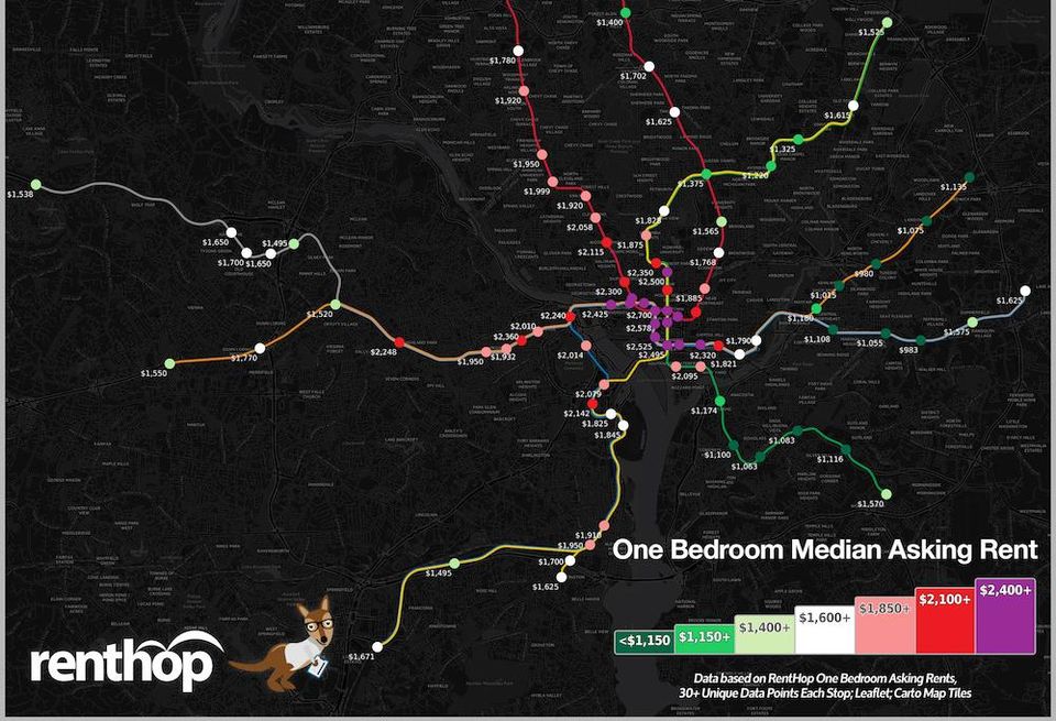 DC Metro Station rents