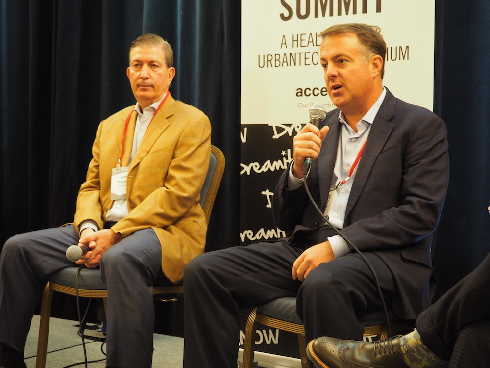 Feldman Equities CEO Larry Feldman and ZOM Living CEO Greg West