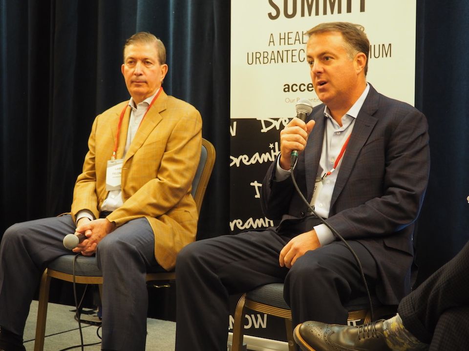 Feldman Equities CEO Larry Feldman and ZOM Living CEO Greg West