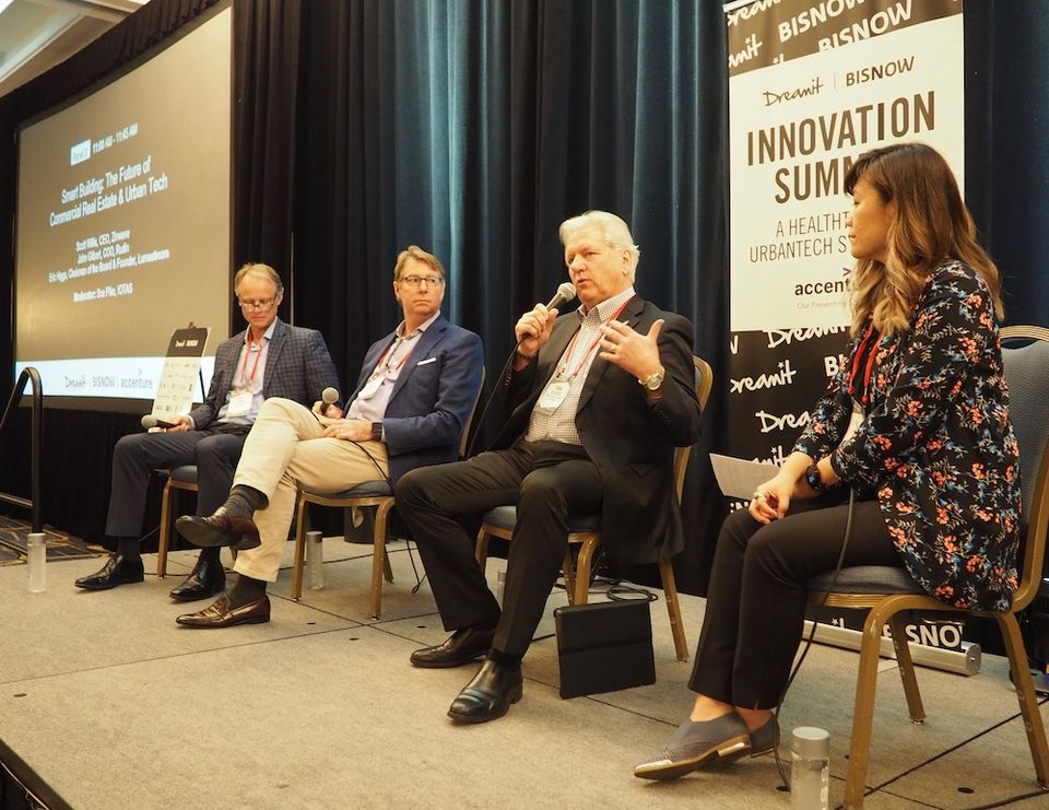 Lumastream's Eric Higgs, Zinwave's Scott Willis, Rudin's John Gilbert and Iotas' Sce Pike
