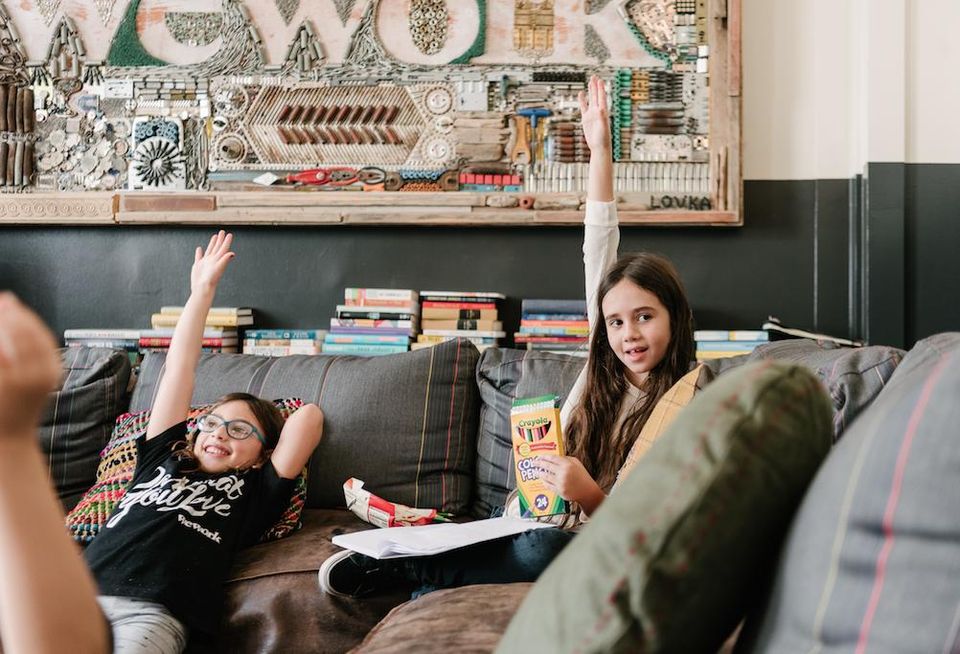 Children at WeGrow, the pilot elementary school launched by WeWork in Manhattan