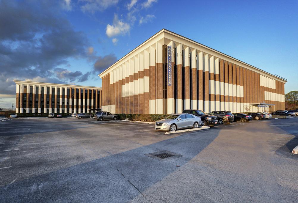 The 115K SF two-building office property at 6250 and 6260 Westpark in the Uptown Houston submarket.