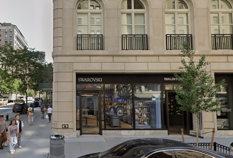 Two of the Madison Avenue storefronts acquired by Acadia Realty Trust this week.