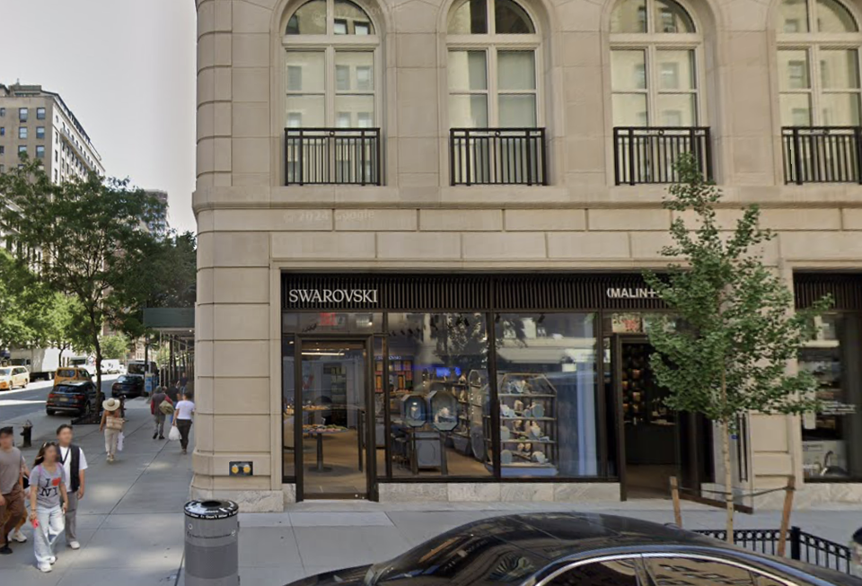 Two of the Madison Avenue storefronts acquired by Acadia Realty Trust this week.