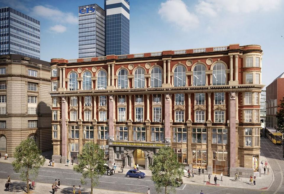 £34m Grade II building, formerly known as Hanover House, part of the Noma Develolopment, Manchester, UK - developer Hermes. Total 109,000 sq ft.