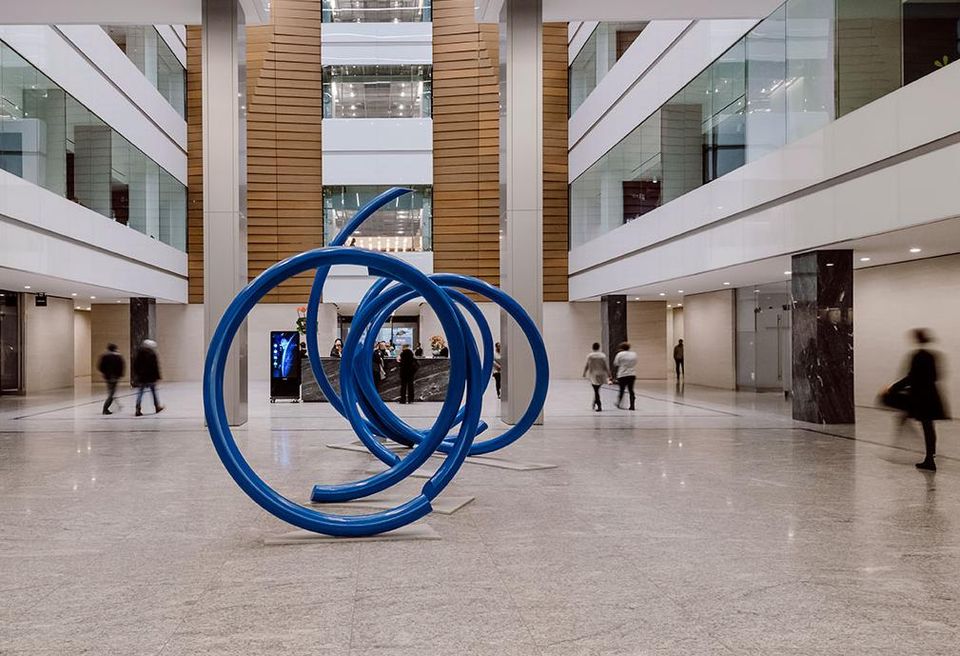 Artwork in the lobby of 237 Park Ave.