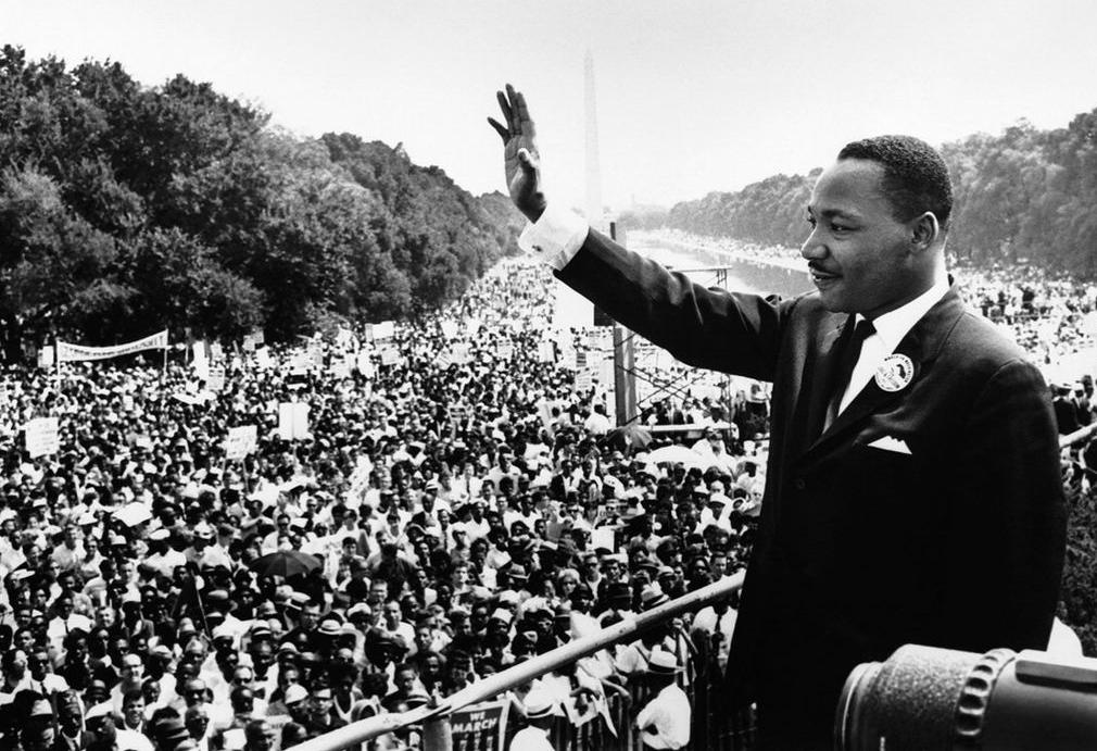 Martin Luther King Jr. at Lincoln Memorial