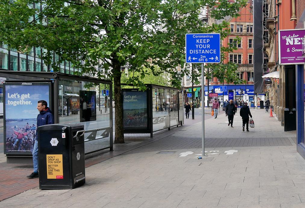 Piccadilly, normally busy, during the 2020 pandemic