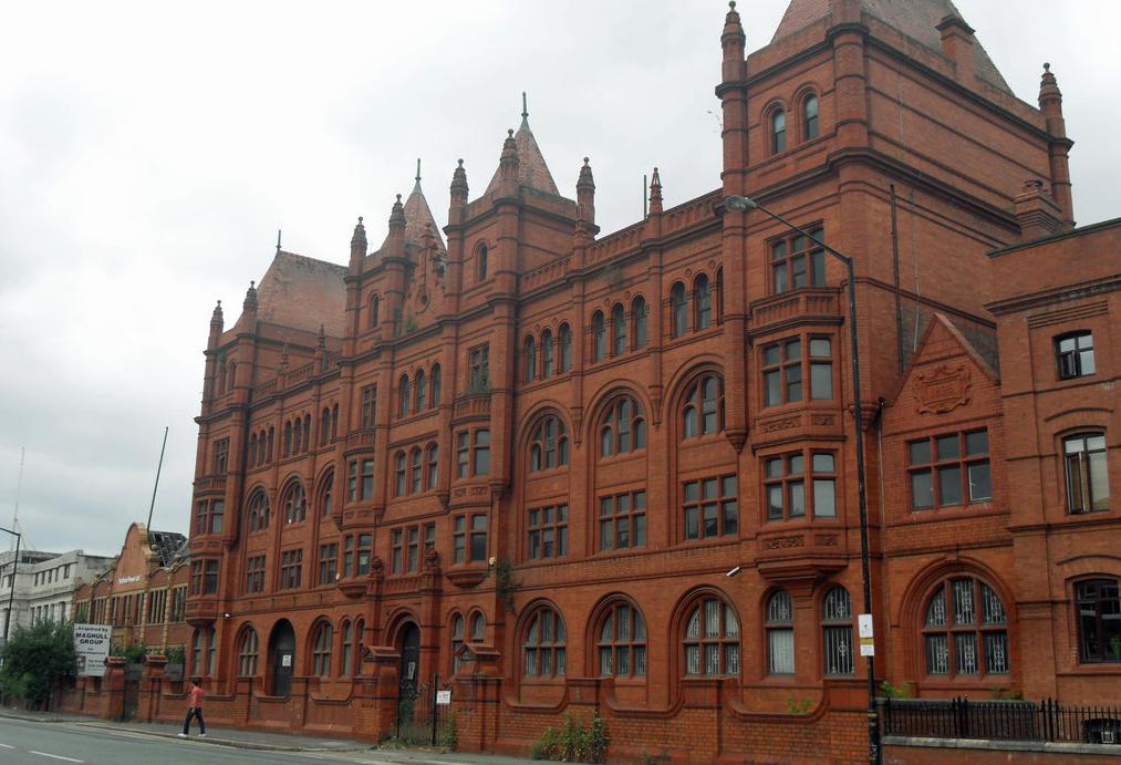 Duckworth's Essence Dillery, Chester Road, Old Trafford, Manchester, now being redeveloped by the Church of Scientology
