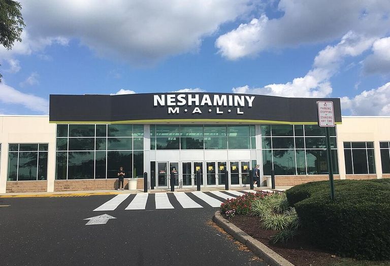 Food court entrance of Neshaminy Mall in Bensalem, Pennsylvania.