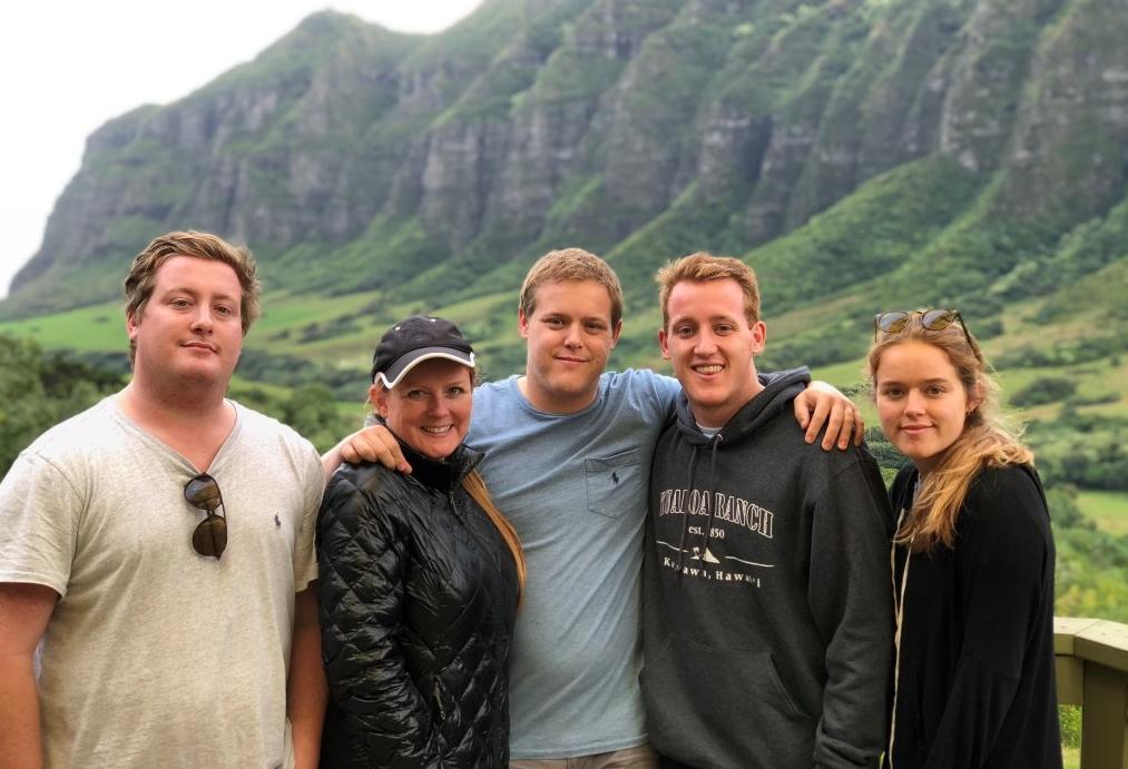Majestic Realty Co. Managing Director and Board Member  Reon Roski with family