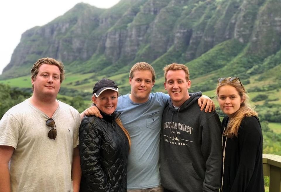 Majestic Realty Co. Managing Director and Board Member Reon Roski with family