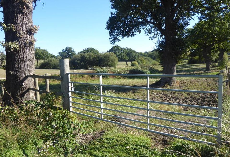 green belt fence countryside UK