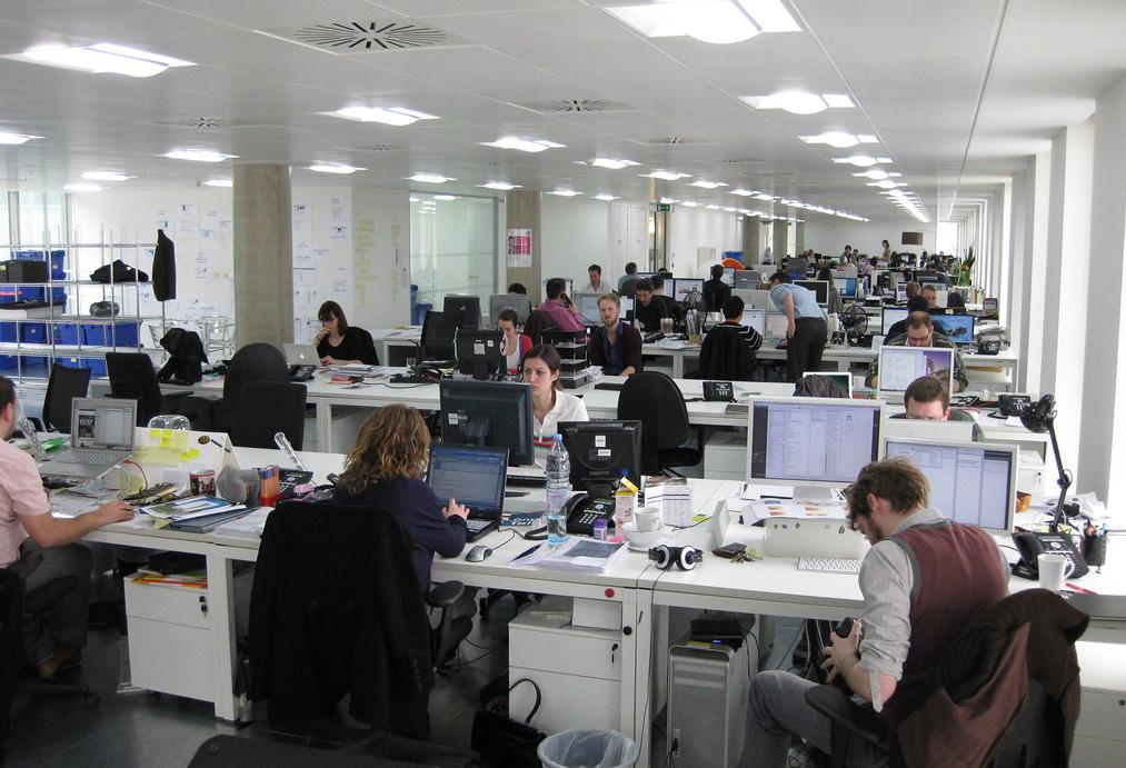 Cubicle office space