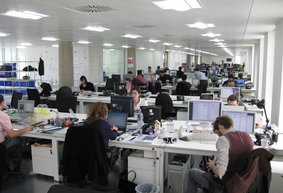 Cubicle office space