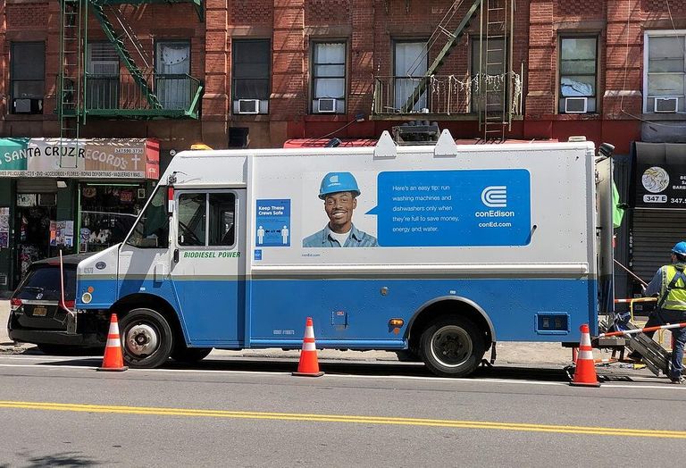 A Con Ed truck