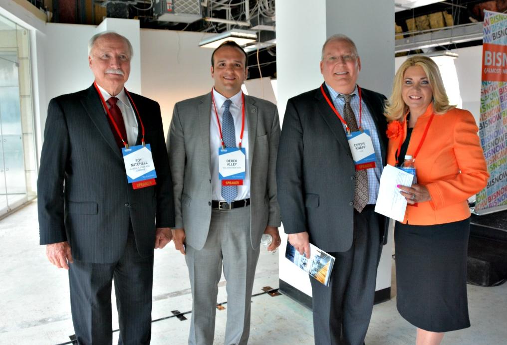 Marvin F. Poer and Company's Foy Mitchell, VCC's Derek Alley, HOK's Curtis Knapp and JBJ's Collette McNamee