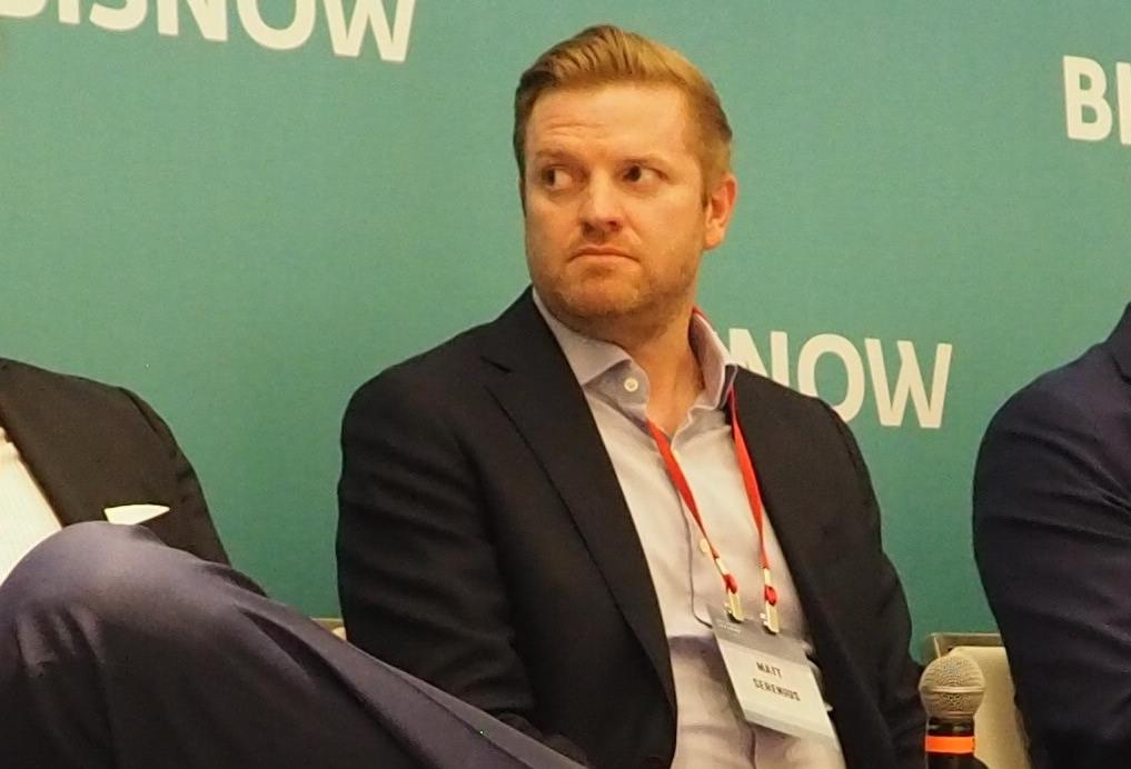 Matt Serenius, now with PRP Real Estate Investment Management, at a September 2023 Bisnow event.  