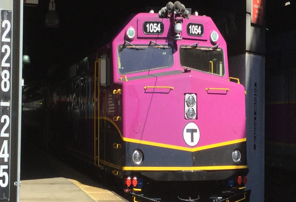 A Commuter Rail train.