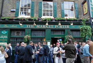 London pub at Borough Market, Southwark, London SE1