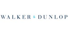 The image displays the logo of Walker & Dunlop with the company name in uppercase letters, featuring a blue ampersand symbol in the center.
