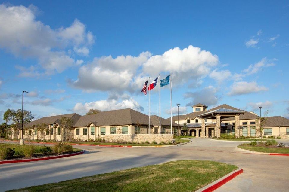 The exterior of The Shores at Clear Lake, a senior living community in southeast Houston.