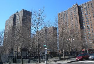 St Mary's Park Houses, a NYCHA development in the Bronx
