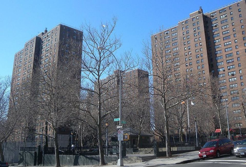 St Mary's Park Houses, a NYCHA development in the Bronx