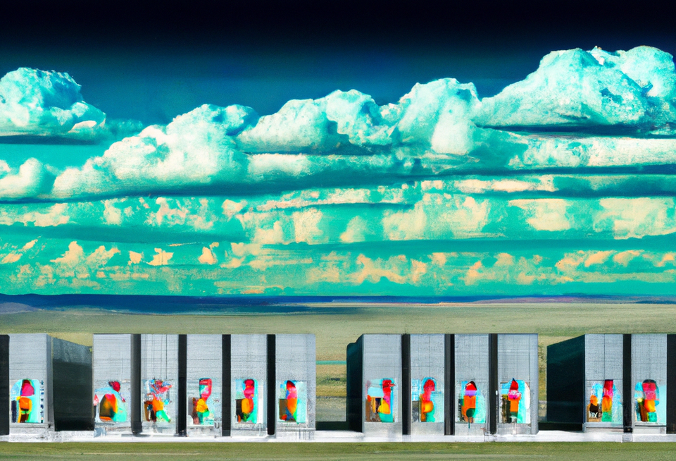 DALL·E 2023-01-26 18.52.00 - A photo realistic image of a hyperscale data center on the plains of North Dakota