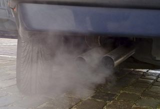 exhaust fumes pollution cars traffic