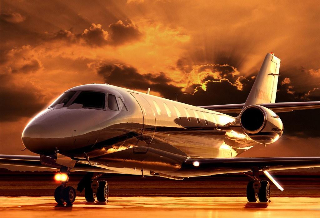 An airplane on the tarmac