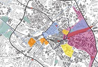 SAvills map showing eastward expansion of the city centre Birmingham April 2018
