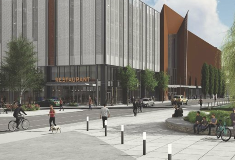 A rendering of 100 Hood Park Drive in Charlestown.