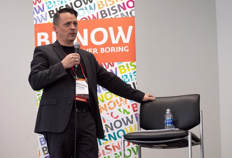 Gensler Principal Christopher Goggin at Bisnow's Big South Office Event