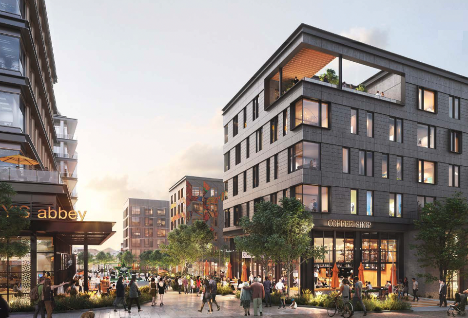 A rendering of Berkeley Investment's 176 Lincoln St. project in Allston.