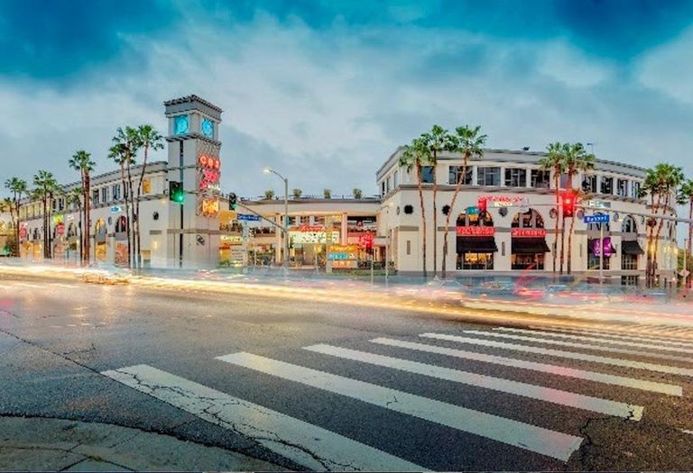 8000 Sunset Strip Shopping Center at 8000 Sunset Blvd. in Los Angeles