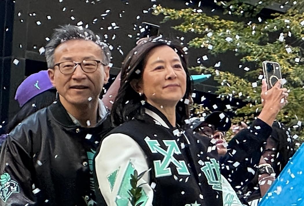 Joe Tsai Alibaba Chairman NY Liberty Parade 2024