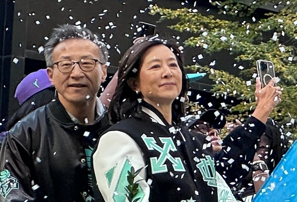 Joe Tsai Alibaba Chairman NY Liberty Parade 2024