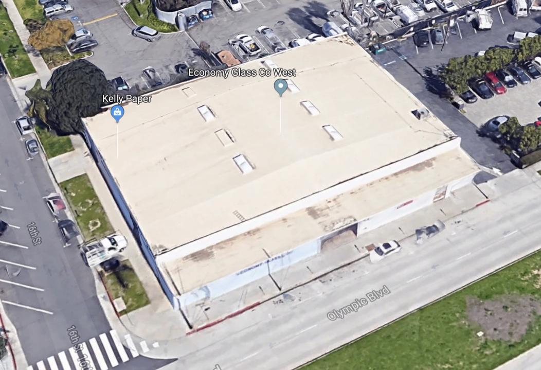 Industrial building at 1601 Olympic Blvd. in Santa Monica