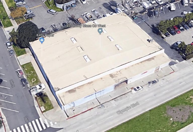 Industrial building at 1601 Olympic Blvd. in Santa Monica