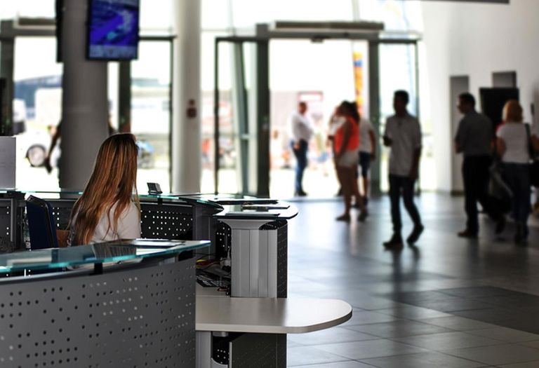 reception desk
