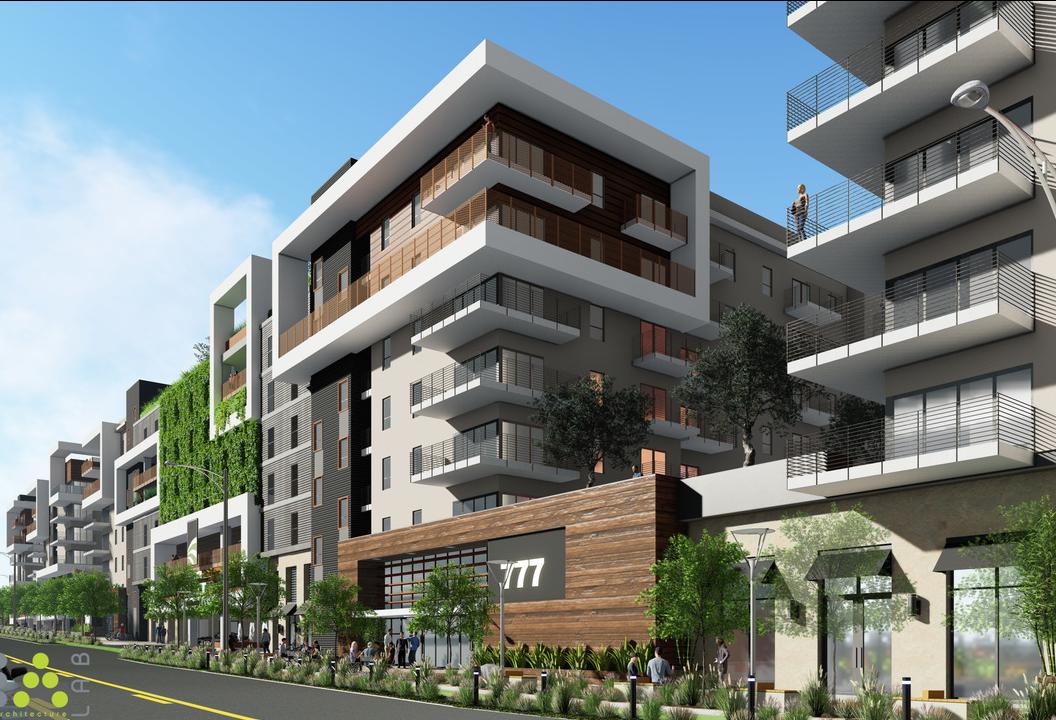 Rendering of the 777 North Front St. in Burbank