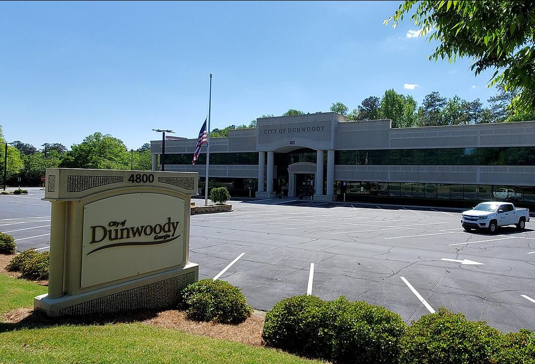 The city hall of Dunwoody, Georgia, a close-in suburb of Atlanta.