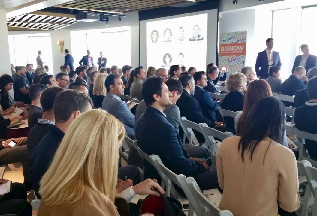 Attendees at Bisnow's Los Angeles Creative Office & Design Trends panel Jan. 17 at the U.S. Bank Tower in downtown Los Angeles. More than 200 people attended Bisnow's Los Angeles Creative Office & Design Trends panel Jan. 17, 2018 at the U.S. Bank Tower in downtown Los Angeles.